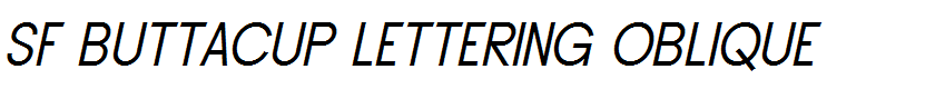 SF Buttacup Lettering Oblique