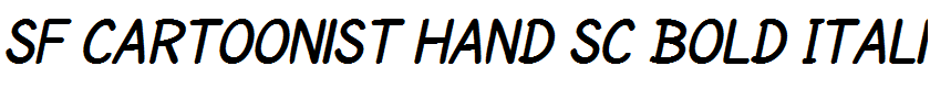 SF Cartoonist Hand SC Bold Italic