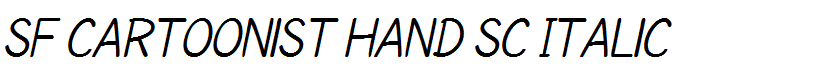 SF Cartoonist Hand SC Italic