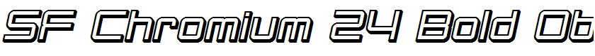 SF Chromium 24 Bold Oblique