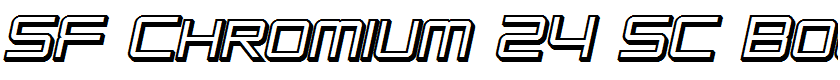 SF Chromium 24 SC Bold Oblique