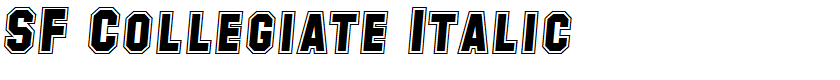 SF Collegiate Italic