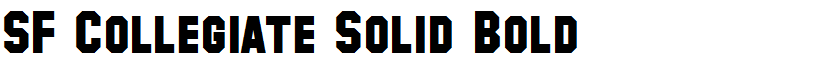 SF Collegiate Solid Bold