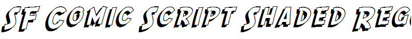 SF Comic Script Shaded Regular