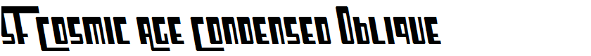 SF Cosmic Age Condensed Oblique