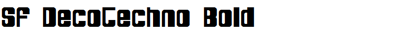 SF DecoTechno Bold