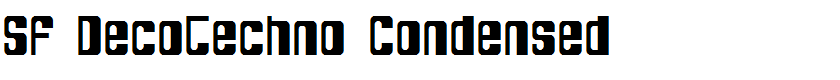 SF DecoTechno Condensed