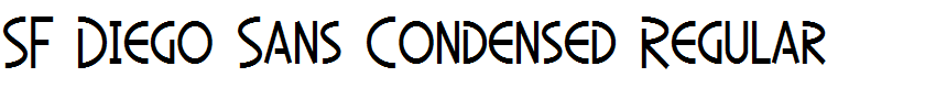 SF Diego Sans Condensed Regular