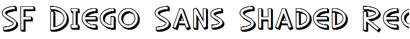 SF Diego Sans Shaded Regular