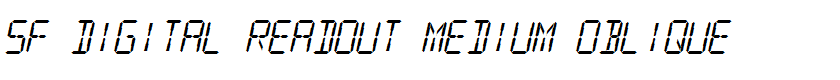 SF Digital Readout Medium Oblique
