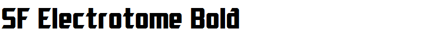 SF Electrotome Bold