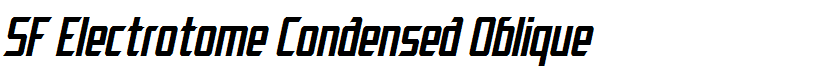 SF Electrotome Condensed Oblique
