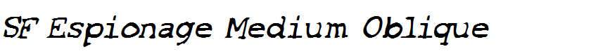 SF Espionage Medium Oblique