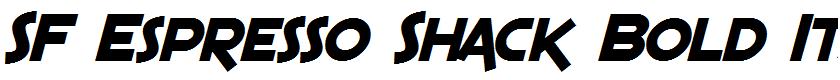 SF Espresso Shack Bold Italic