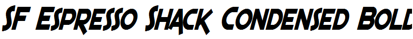 SF Espresso Shack Condensed Bold Italic