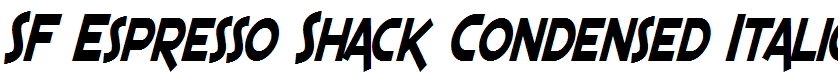 SF Espresso Shack Condensed Italic