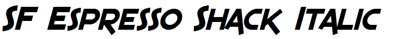 SF Espresso Shack Italic
