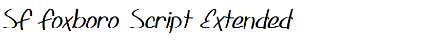 SF Foxboro Script Extended
