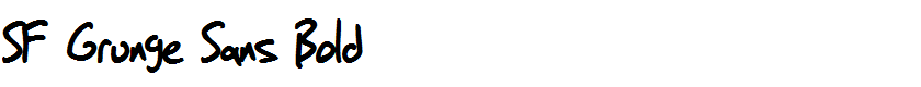 SF Grunge Sans Bold