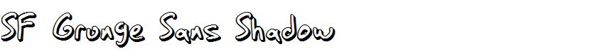 SF Grunge Sans Shadow