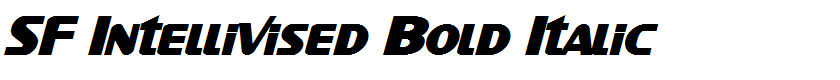 SF Intellivised Bold Italic