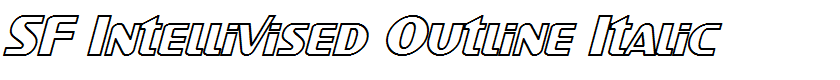 SF Intellivised Outline Italic