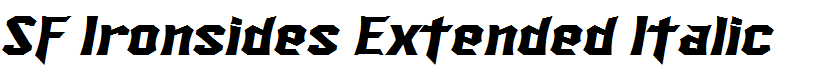 SF Ironsides Extended Italic