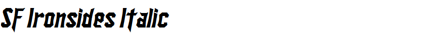 SF Ironsides Italic