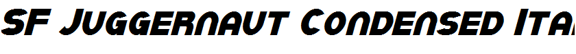 SF Juggernaut Condensed Italic