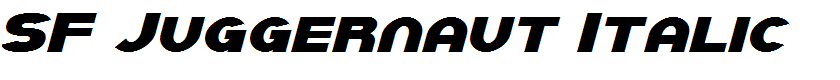 SF Juggernaut Italic