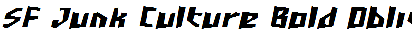 SF Junk Culture Bold Oblique