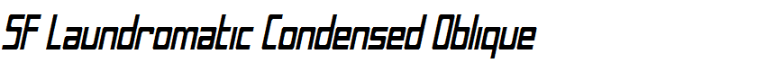 SF Laundromatic Condensed Oblique