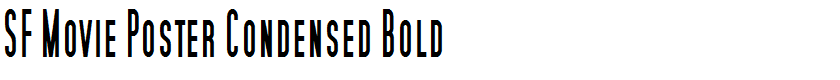 SF Movie Poster Condensed Bold