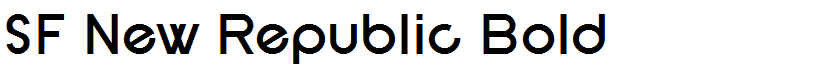 SF New Republic Bold