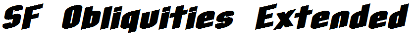 SF Obliquities Extended Bold
