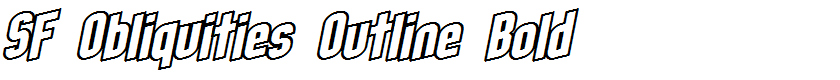 SF Obliquities Outline Bold