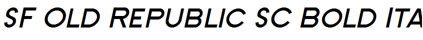 SF Old Republic SC Bold Italic