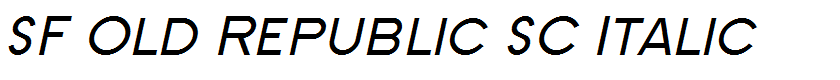 SF Old Republic SC Italic