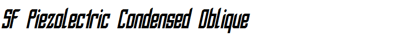 SF Piezolectric Condensed Oblique