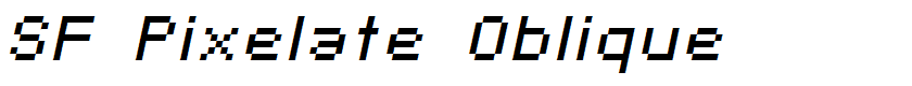 SF Pixelate Oblique