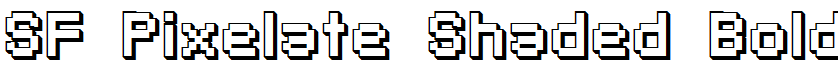 SF Pixelate Shaded Bold