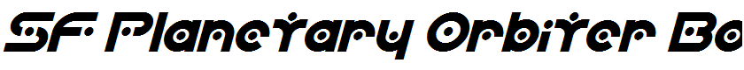 SF Planetary Orbiter Bold Italic