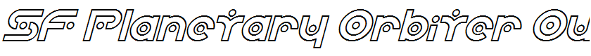 SF Planetary Orbiter Outline Italic
