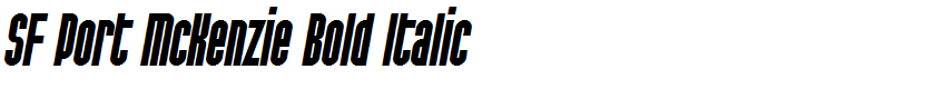 SF Port McKenzie Bold Italic
