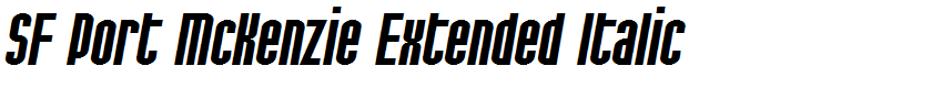 SF Port McKenzie Extended Italic