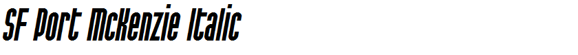 SF Port McKenzie Italic