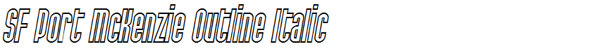 SF Port McKenzie Outline Italic