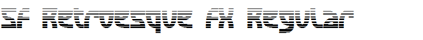 SF Retroesque FX Regular