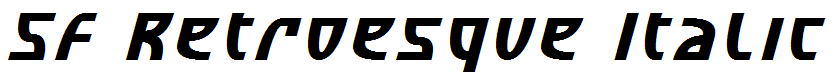 SF Retroesque Italic
