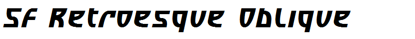 SF Retroesque Oblique